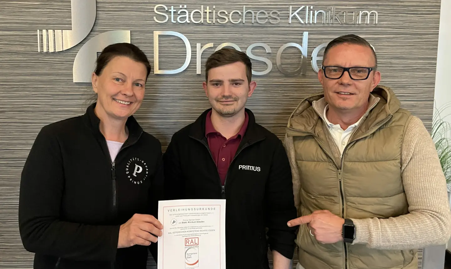 Meldung zum Städtischen Klinikum Dresden mit dem RAL-Gütezeichen.