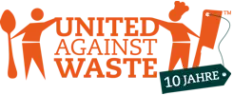United-Against-Waste-Logo in horizontaler Ausrichtung.