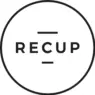 Schwarzes RECUP-Logo in RGB-Farbraum.