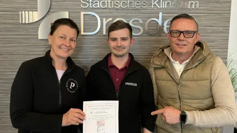 Meldung zum Städtischen Klinikum Dresden mit dem RAL-Gütezeichen.