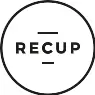 Schwarzes RECUP-Logo in RGB-Farbraum.
